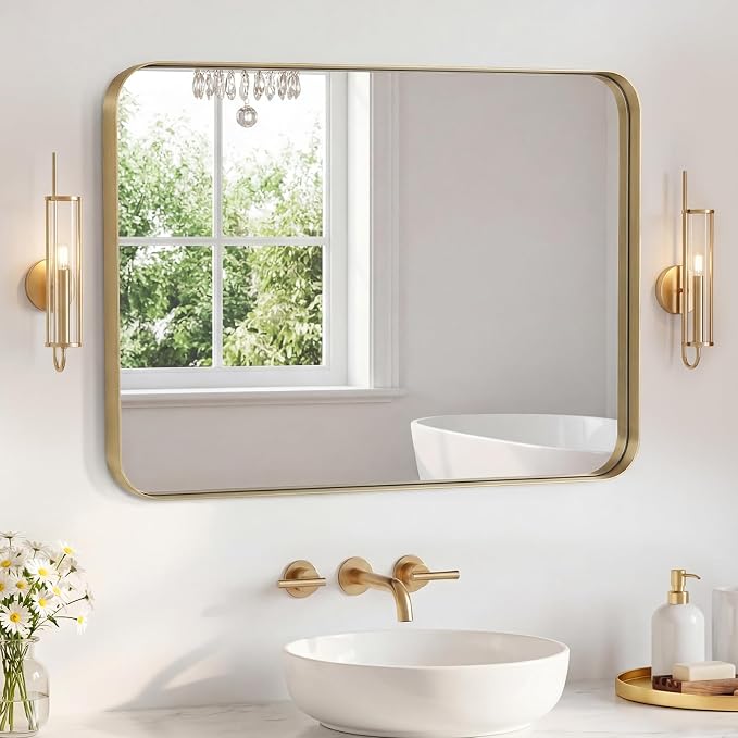 NEWBULIG 32X40 Inch Bathroom Mirror by NEWBULIG