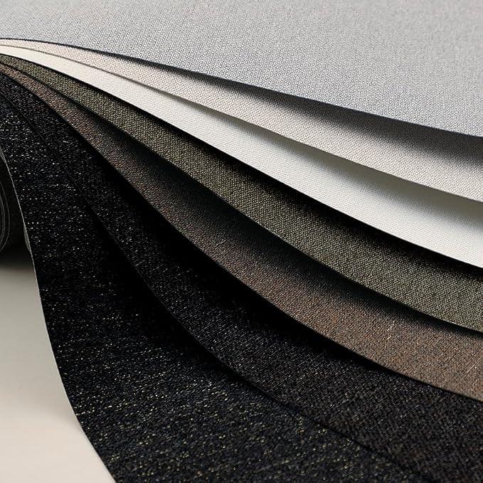 White Peel and Stick Wallpaper Slight Velvety Feeling Woven Fabric Grasscloth - Image 3