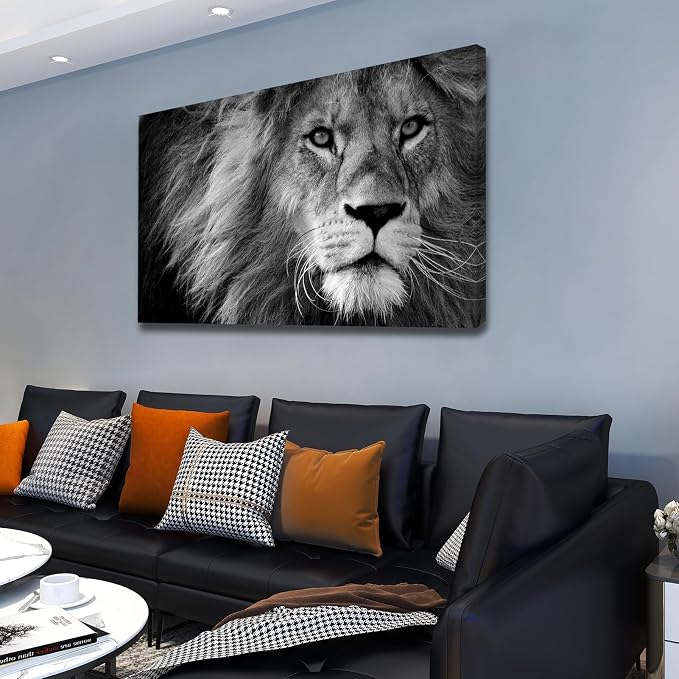 Baisuart D0169 Modern Giclee Canvas Prints Wall Art Stretched Artwork Black and - Image 2