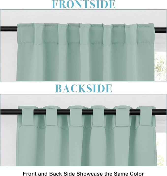 RYB HOME Blackout Curtains for Living Room Thermal Insulated Privacy Window - Image 3