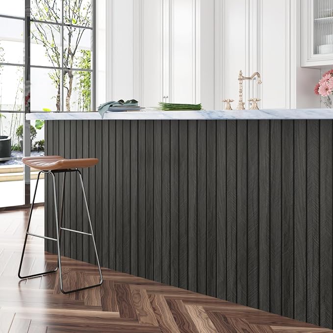 197"x23.6" 3D Wood Panels for Interior Wall Decor Peel and Stick Acoustic Wood - Image 4