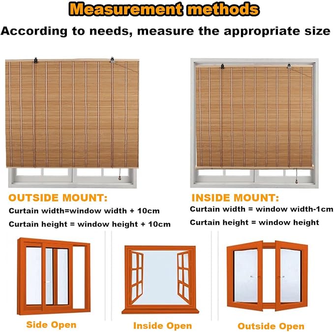 Bamboo Shades for Outdoor Patio, Custom Bamboo Blinds for Interior Windows - Image 2
