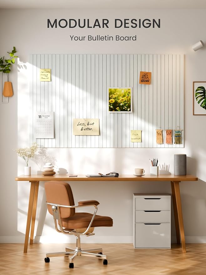 Bumusty Large Cork Board Alternative-36 x 24" Felt Bulletin Board Tiles - Image 6