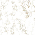 Timeet Botanical Floral Peel and Stick Wallpaper Beige Wildflower Self Adhesive by Timeet
