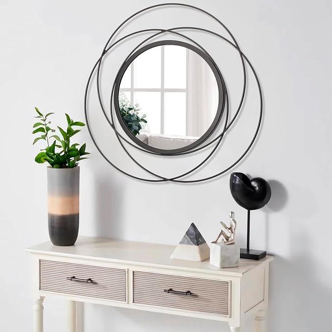 Round Decorative Wall Mirror, Art Small Round Wall Home Mirror, Decor Living - Image 5