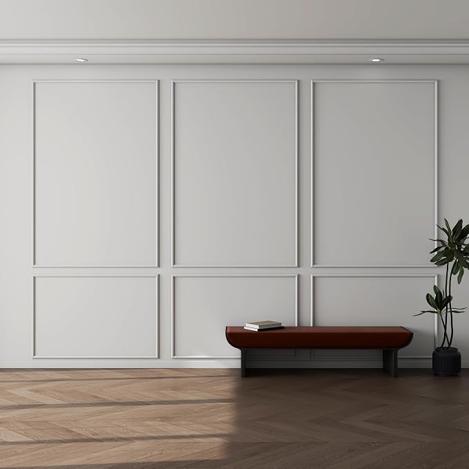Pangda Peel and Stick Wall Molding Kit, 3D Premade Accent Molding Wainscoting - Image 4