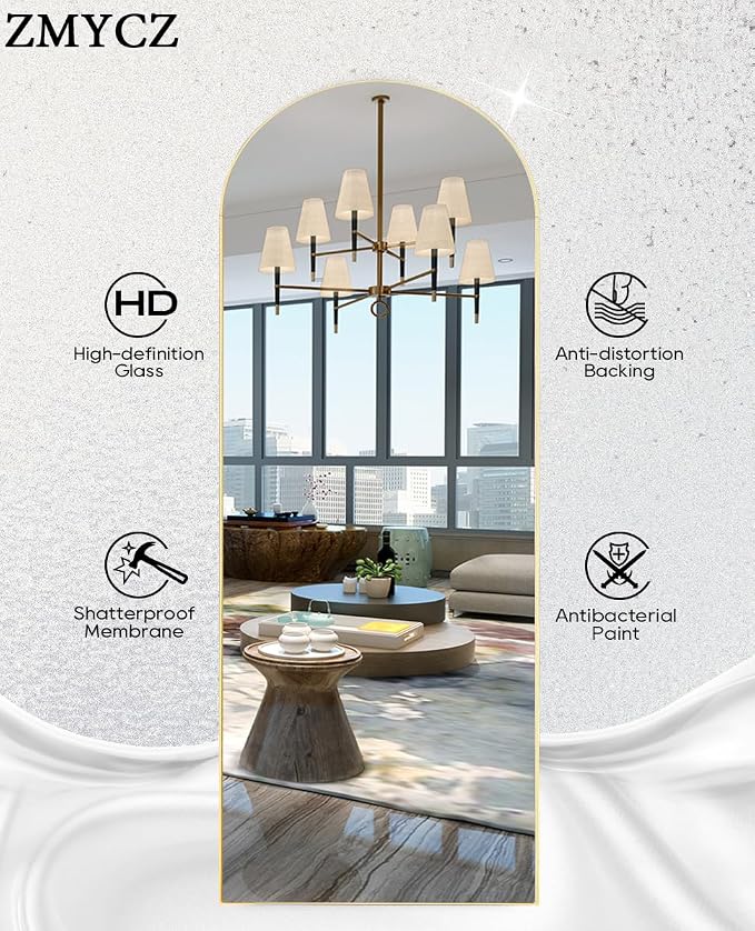 Full Length Mirror, Oversized Standing Mirror, Hanging or Leaning Against Wall - Image 7