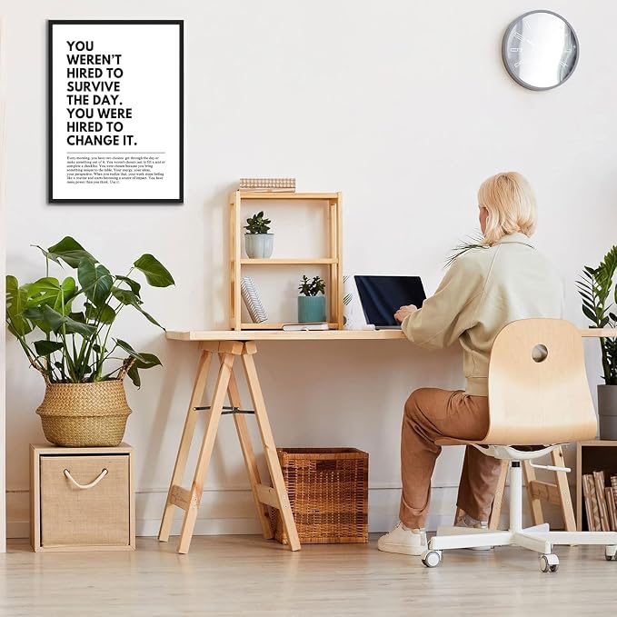 You Were Hired to Change It Motivational Wall Art Empowering Quote canvas wall - Image 6
