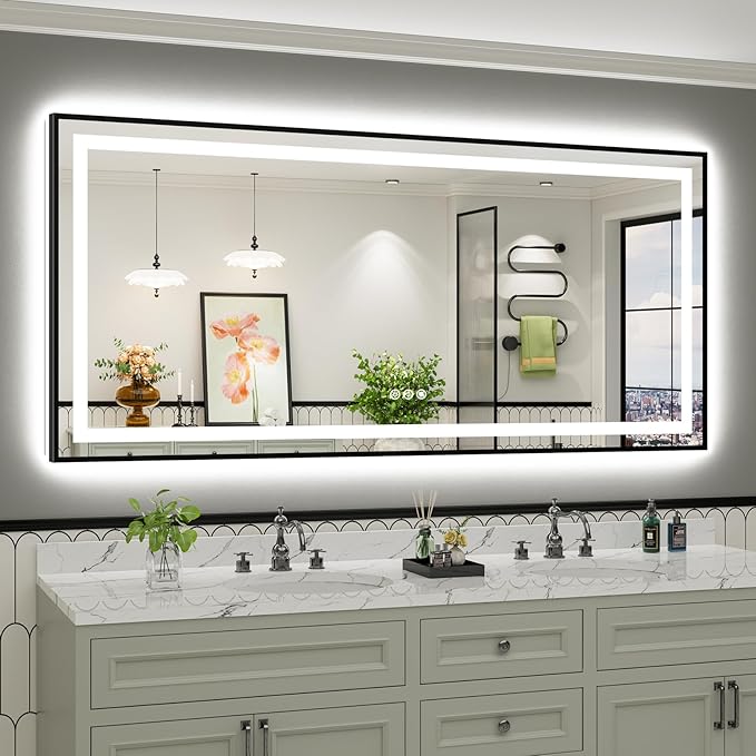 77x36 Inch LED Bathroom Mirror by Briivuemodernmirrors