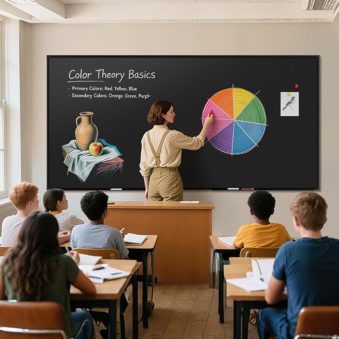 SELEAD Huge Magnetic Chalkboard 96 x 48 Inches - Image 2