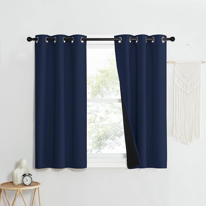 NICETOWN 100% Blackout Curtain Set, Thermal Insulated & Energy Efficiency by NICETOWN