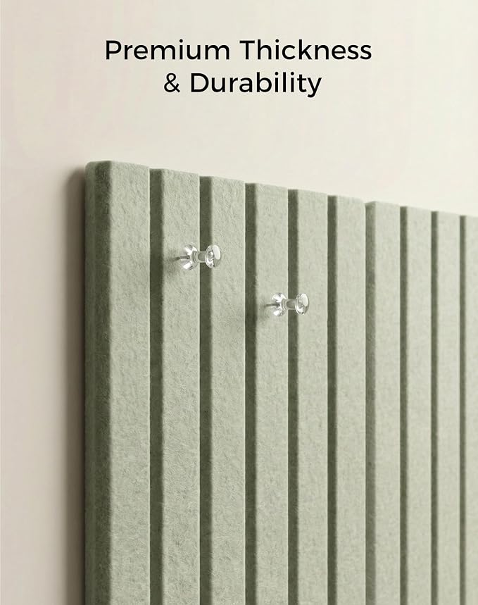 Aothia 12-Pack Felt Bulletin Board Tiles 48"x36", Modular Pin Board - Image 3
