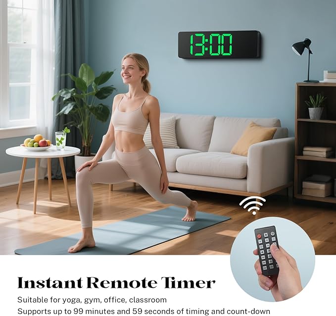Digital Clock Large Display, Led Big Wall Electric Clocks - Image 6