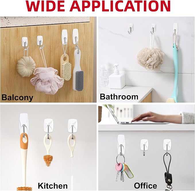 Sinfuo Wire Hooks for Wall Medium 16 Hooks, Heavy Duty Wall Hooks - Image 5