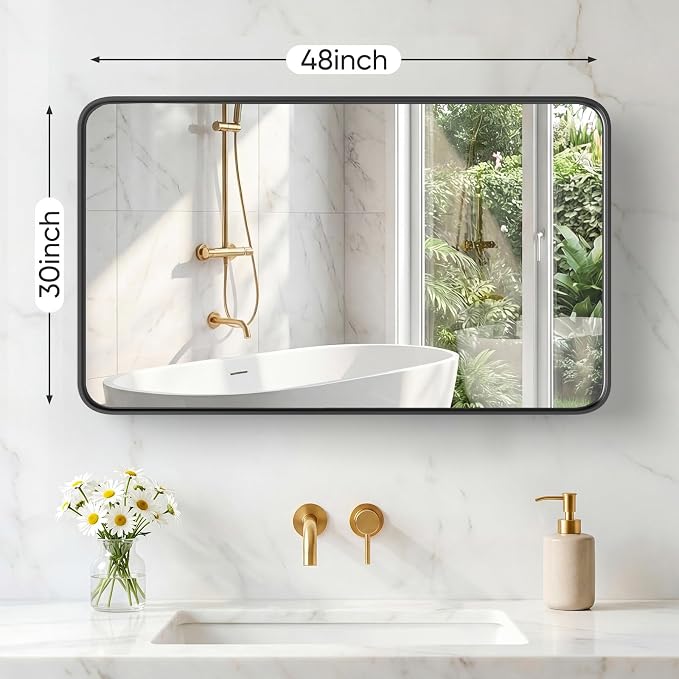NEWBULIG 30X48 Inch Bathroom Mirror - Image 2