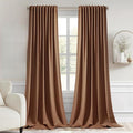MIULEE Back Tab Blackout Curtains 120 Inch Long 2 Panels Set by MIULEE