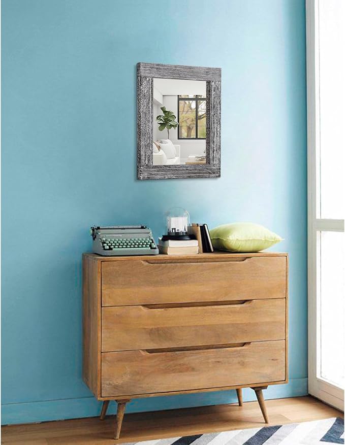 Rustic Wall Mirror Farmhouse, - Image 4