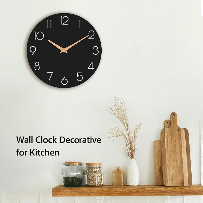 cicininc Wall Clock, Decorative Battery Operated Wall Clocks - Image 3