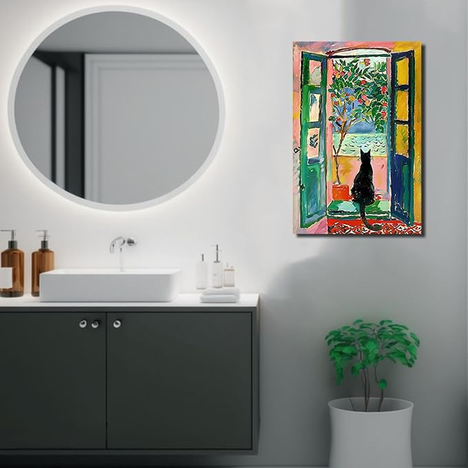 ALMLZL Henri Matisse Wall Art Cat in Famous Henri Matisse The Open Window - Image 5