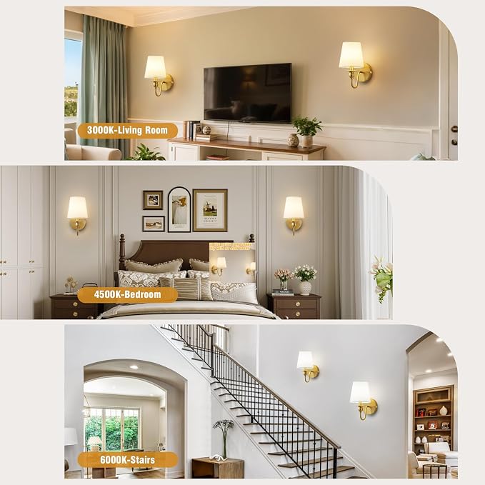 Battery Operated Wall Sconces set of Two, Wireless Wall Sconces - Image 8