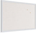 U Brands Farmhouse Linen Bulletin Board, Wall Mounted Pin Board by UBrands