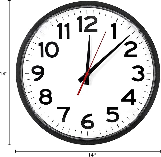 Ultimate Wall Clock | 14 Inch | Modern | Quartz | Analog | Home | Office | - Image 10