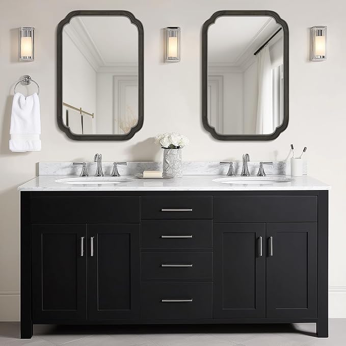 WallBeyond 20" x 30" Rounded Corner Arch Wall Mirror - Image 2