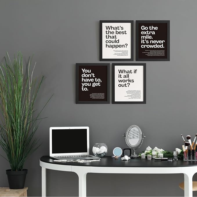DSHFG Motivational Office Wall Art Decor Prints Set of 4, 8x10 Unframed - Image 4