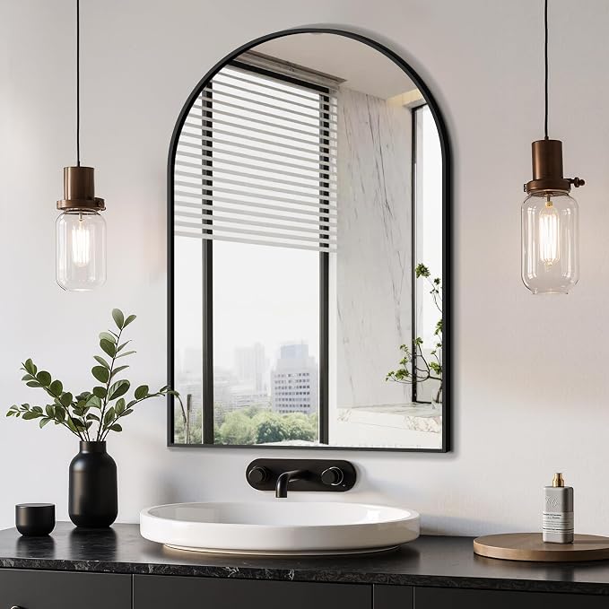 Delma Arched Bathroom Mirror, Living Room and Entryway by Delma