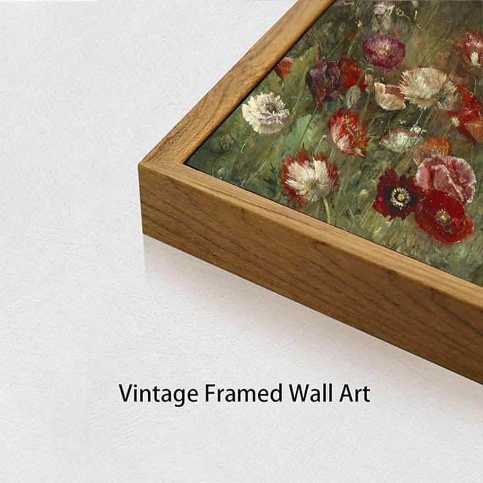 OIQArtOIQ Vintage Landscape Canvas Wall Art Framed Natural Scenery Painting - Image 4