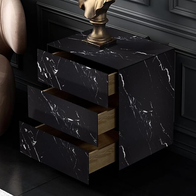 practicalWs 17.71" x 78.7" Marble Contact Paper Black/White Peel and Stick - Image 8