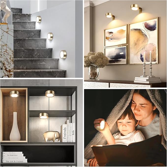 KELUOLY 4-Pack Picture Light Battery Operated Painting Lights - Image 7