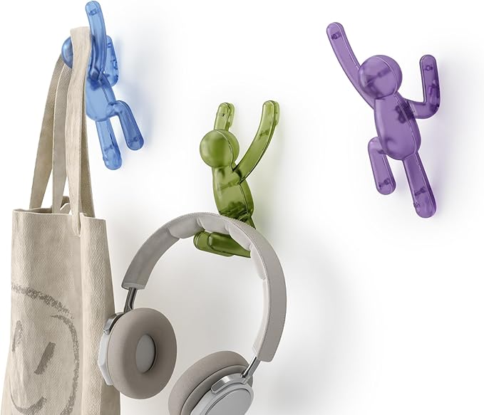 Umbra Buddy Wall Hooks – Drill-Free PIN-Point Decorative Wall Mounted Coat Hooks by Umbra