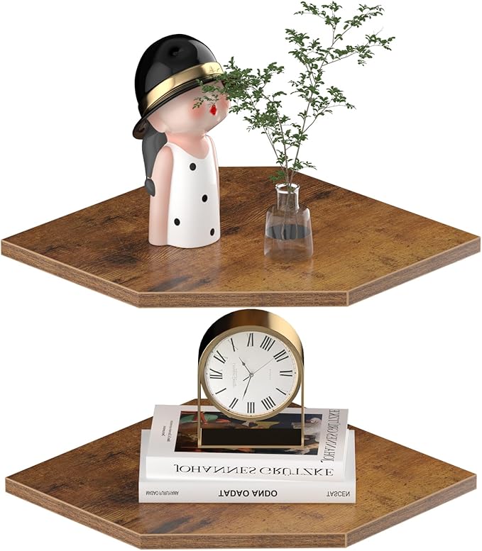 JJL Corner Shelf, 12 Inch Set of 2 Floating Shelves by Unknown