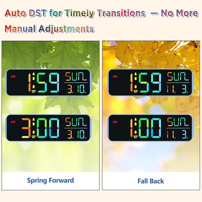 Peakeep Loud Digital Alarm Clock Large Display - Image 7
