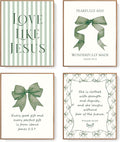 LARTSFRO Coquette Green Bow Jesus Wall Art Decor Posters, Olive Green Bow by Unknown