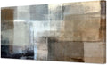 Baisuart Canvas Prints Abstract Wall Art Print Paintings Grey and Brown by Baisuart