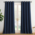 NICETOWN Room Darkening Draperies Curtains Panels, 2 Panels Navy Blue W52 x L108 by NICETOWN