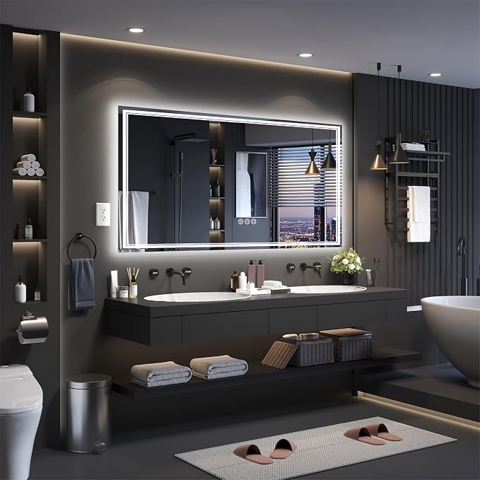Ratsamee 72x36 Inch LED Bathroom Mirror - Image 2