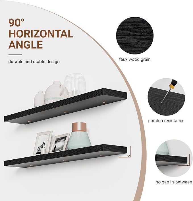 Heimlove 55 Inch Long Floating Shelves - Image 5