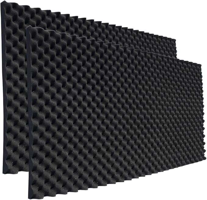 2 Pack Acoustic Foam, High Density Fire Resistant Soundproof Panels - Image 6