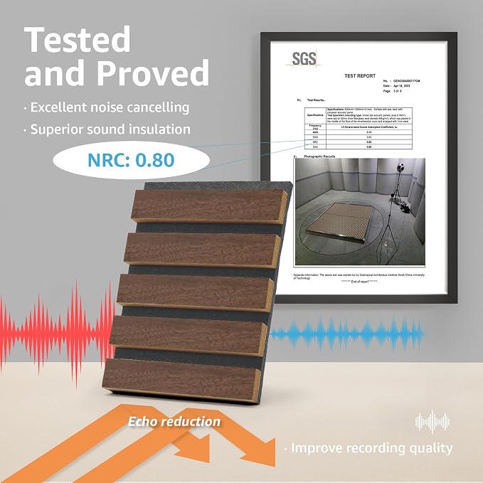 Art3d 2-Pack Acoustic Wood Slat Wall Panels - Image 4