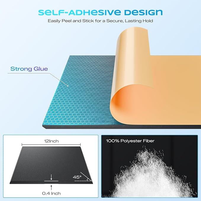 22 Pack Self-Adhesive Acoustic Panels, Soundproof Wall Panels - Image 2