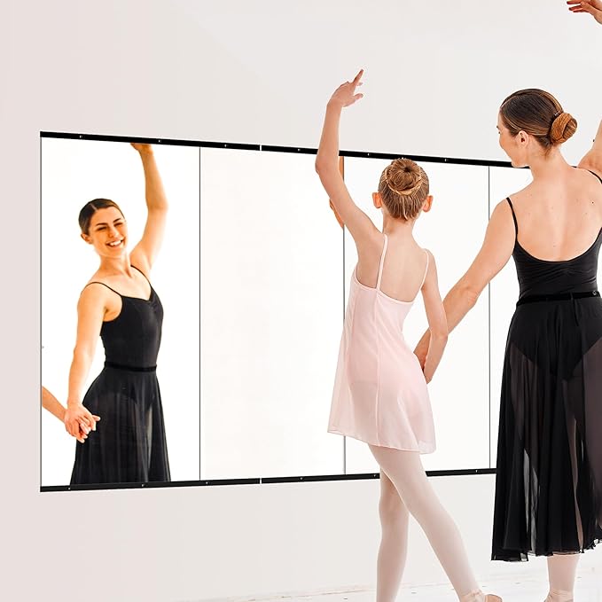 TRAHOME Home Gym Mirror for Wall, Glass Frameless Body Large Mirror for Home Gym - Image 3