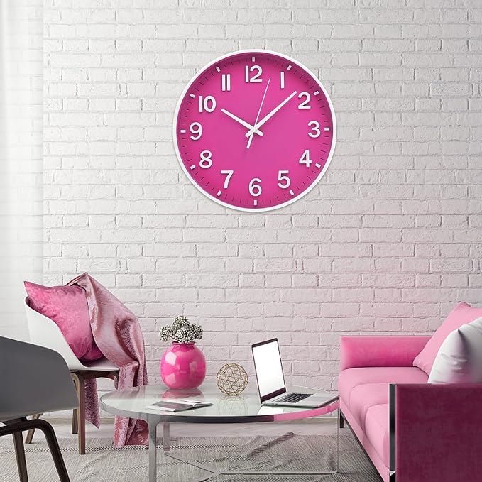 HZDHCLH Wall Clocks Battery Operated 12 inch Silent Non Ticking Modern Wall - Image 9