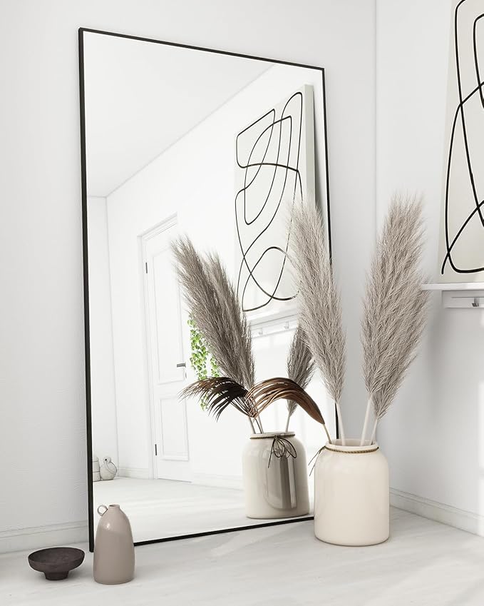 Koonmi 71"x30" Floor Mirror Full Length, Bedroom Floor Body Mirror by KOONMI