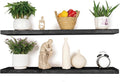 BGMG Wood Floating Shelves for Wall 54 inch Set of 2, Solid Wood Wall Mount by BGMG