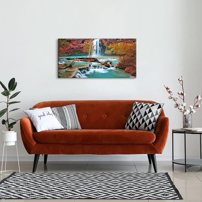 Tropical Forest Wall Art Nature Mountain Pictures Wall Decor - Image 3
