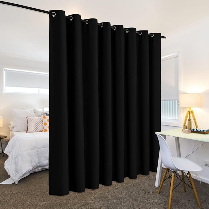 RYB HOME Extra Wide Long Curtain Privacy Office Space Divider Wall Panel - Image 3
