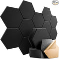 12 Pack Self-Adhesive Acoustic Panels 12" X 10" X 0.4" by Dailycooper